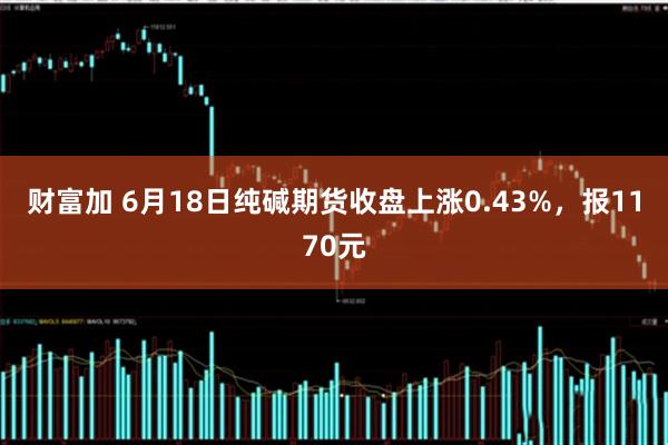 财富加 6月18日纯碱期货收盘上涨0.43%，报1170元