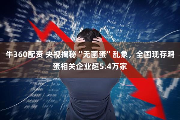 牛360配资 央视揭秘“无菌蛋”乱象，全国现存鸡蛋相关企业超5.4万家
