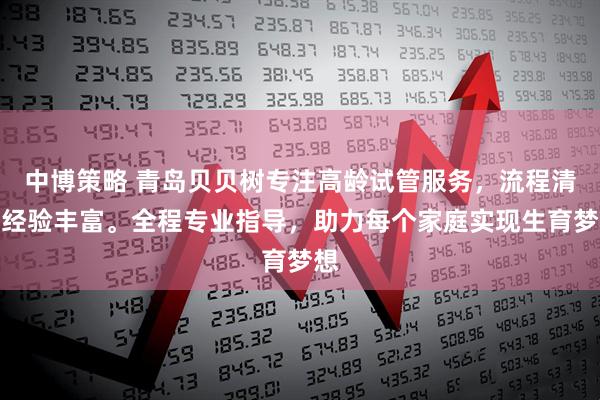 中博策略 青岛贝贝树专注高龄试管服务，流程清晰经验丰富。全程专业指导，助力每个家庭实现生育梦想